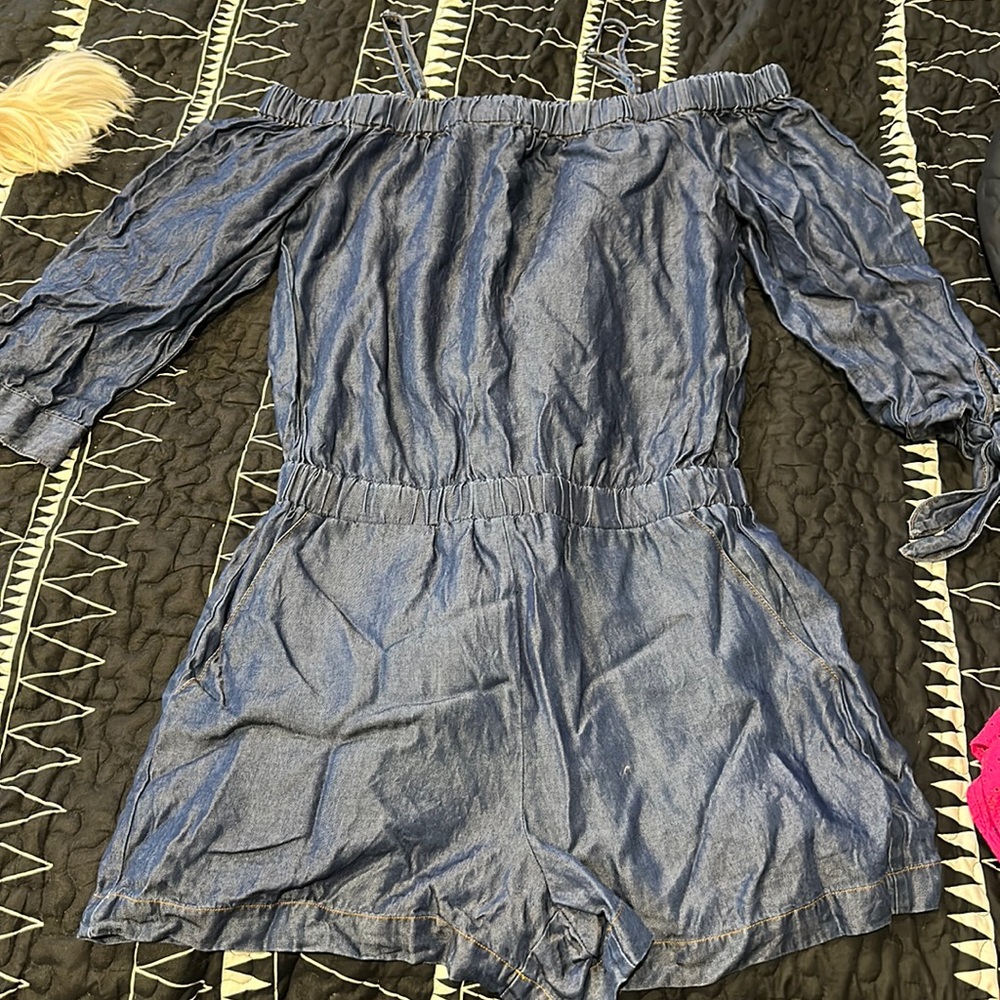 Splendid jean romper